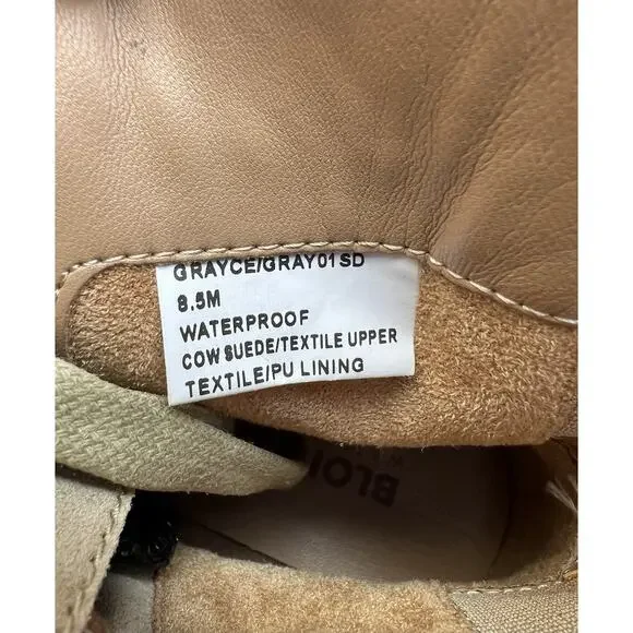 BLONDO Grayce Waterproof Lace-Up Buckled Ankle Booties Women's Size 8.5 US - Picture 12 of 12